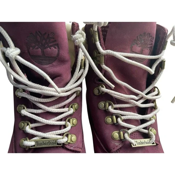 Timberland Champs Limited Edition Collab Work Boots Men 9.5 Purple Suede Nubuck